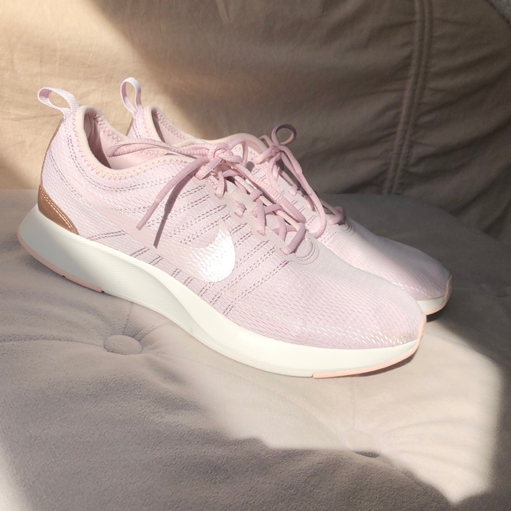 Pale pink Nike sneakers 💕